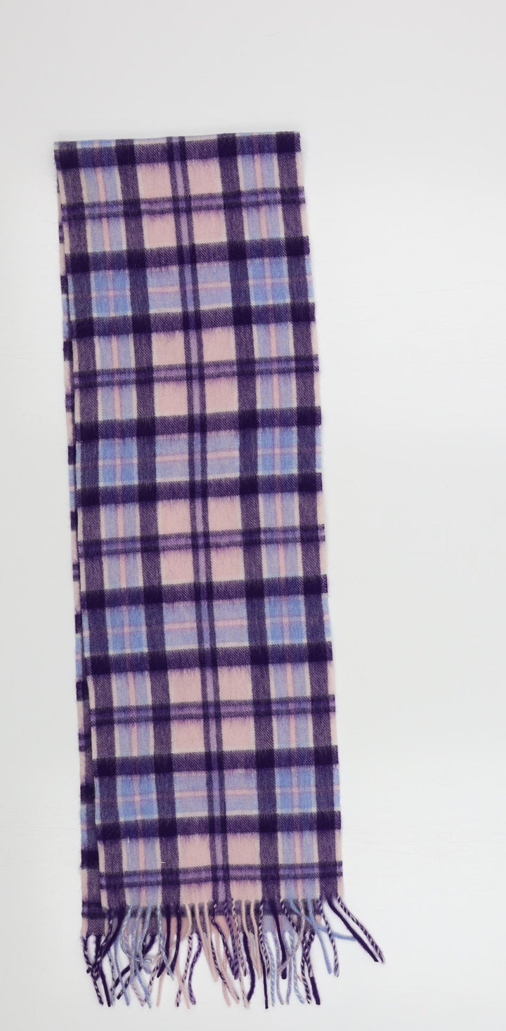 Preworn Girls Purple Check Scarf Scarves & Wraps One Size