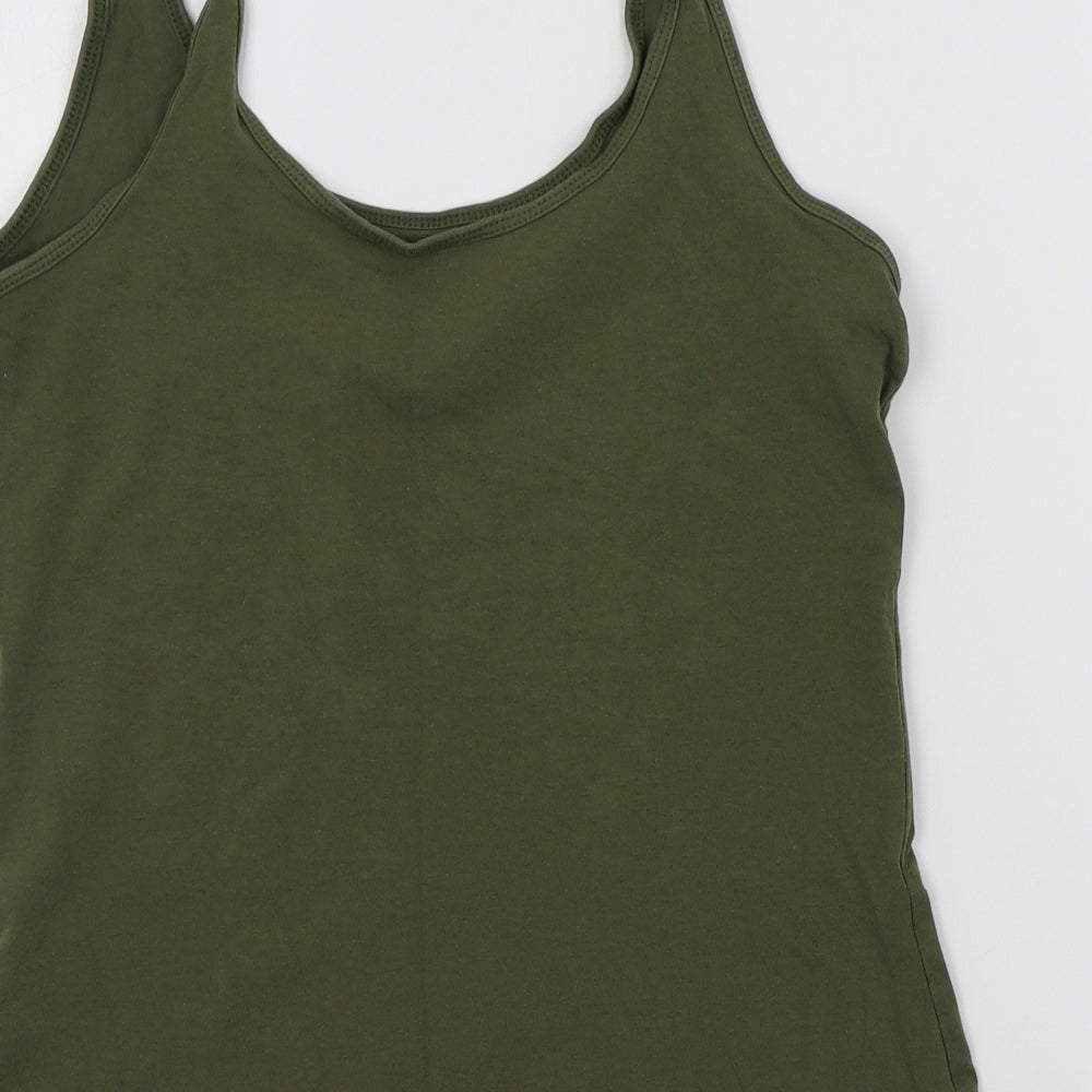 Primark Womens Green Colourblock  Basic T-Shirt Size 10