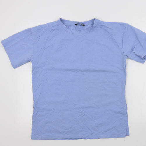jyy london Womens Blue Colourblock  Basic T-Shirt Size L