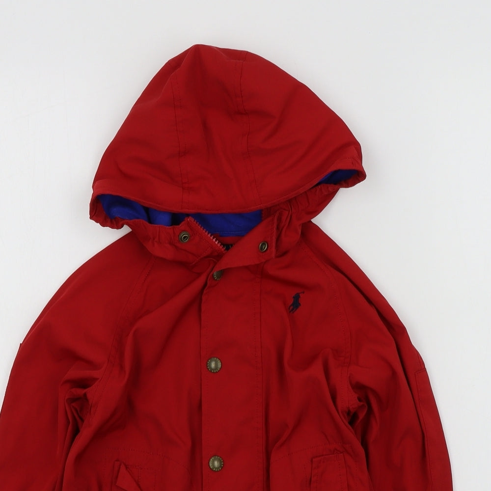 Polo Ralph Lauren Boys Red Colourblock  Jacket  Size 7 Years