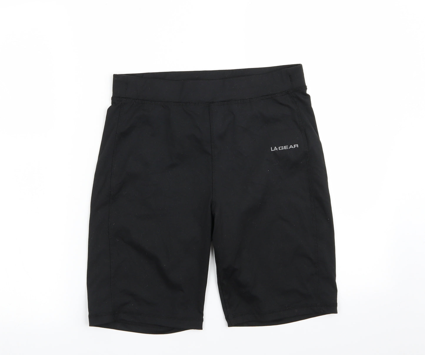 LA Gear Womens Black   Sweat Shorts Size 12 - stretch waistband