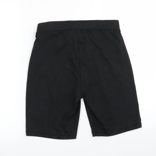 LA Gear Womens Black   Sweat Shorts Size 12 - stretch waistband