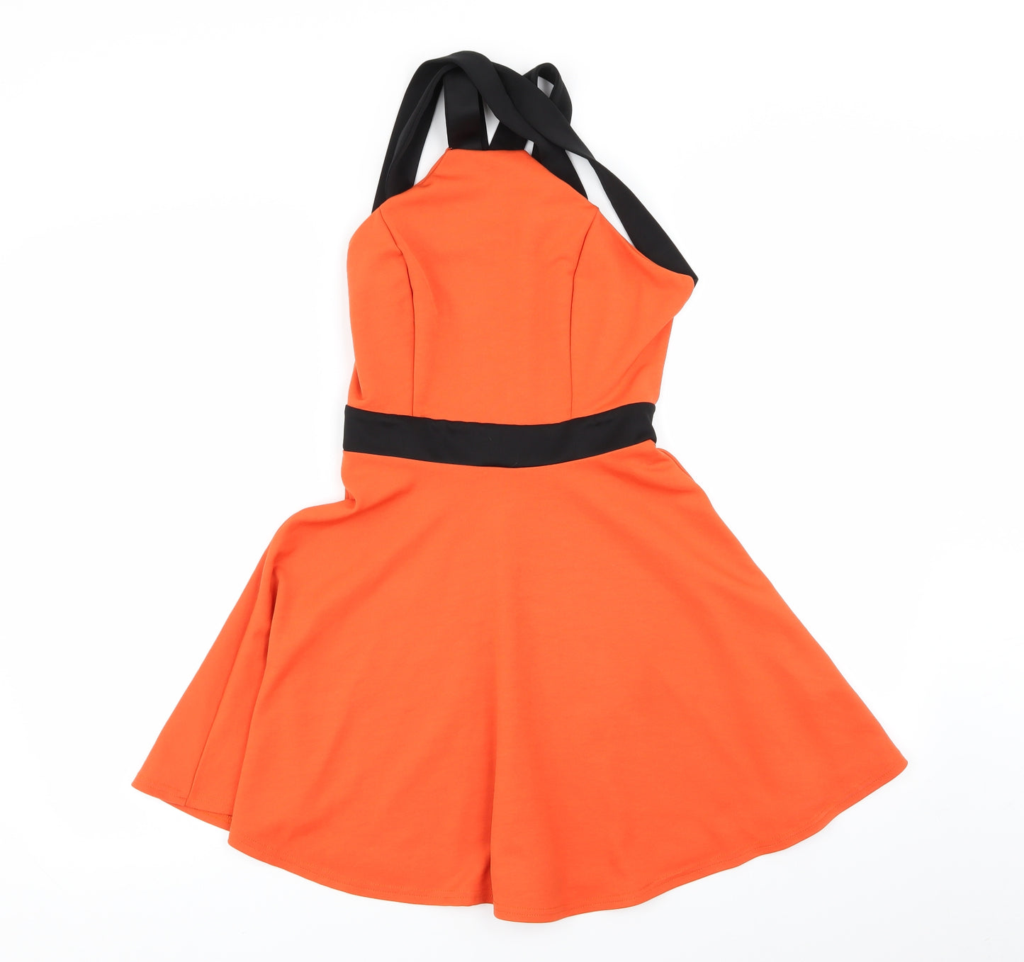 Boohoo Womens Orange   Fit & Flare  Size 10