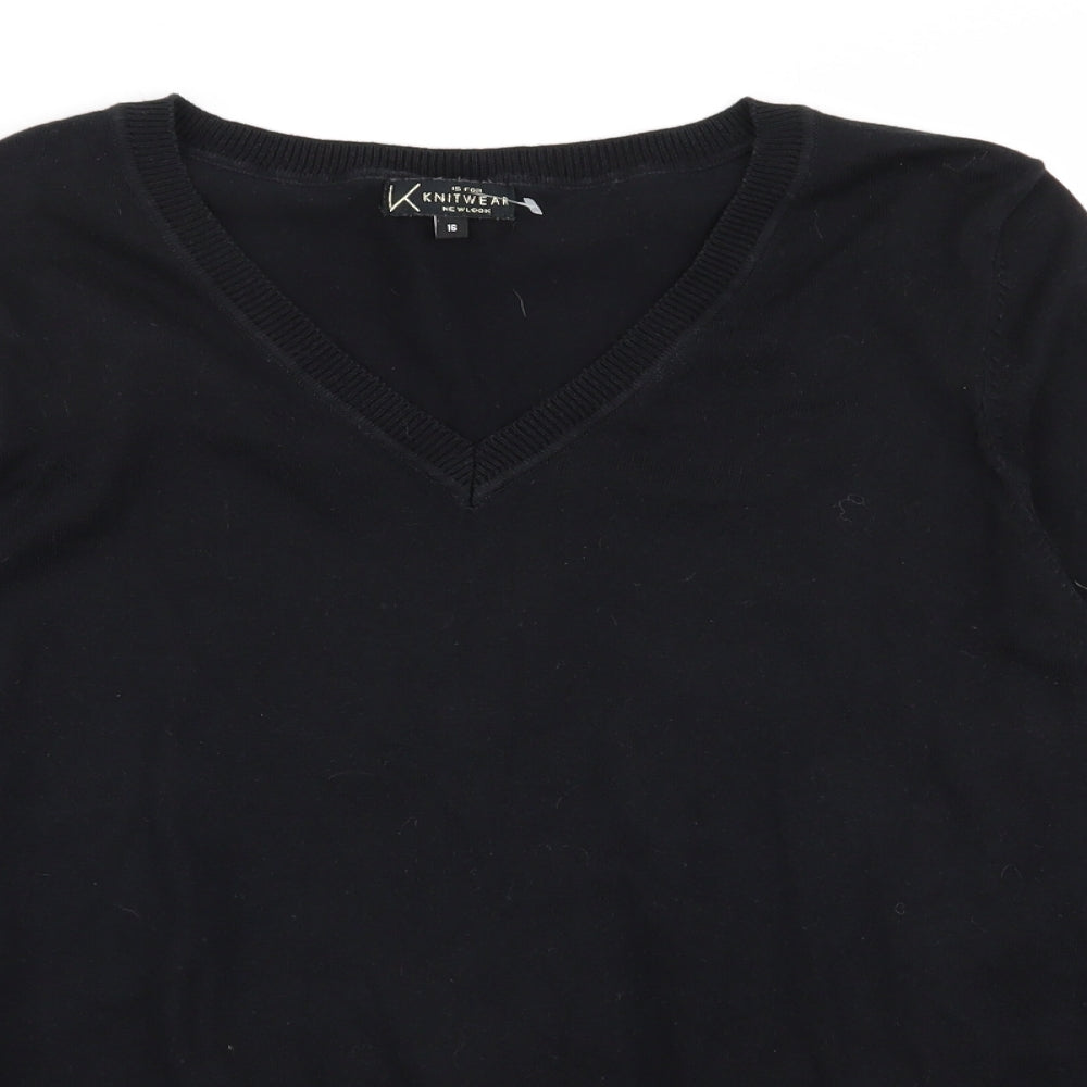 New Look Womens Black   Pullover Jumper Size 16