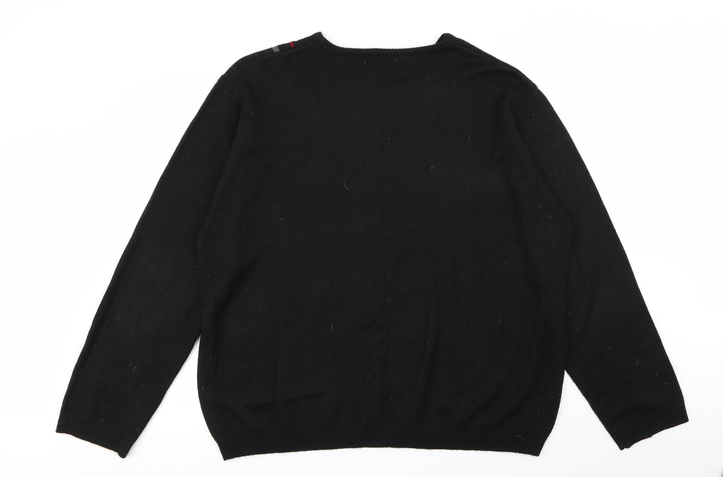 armando Mens Black   Pullover Jumper Size 2XL