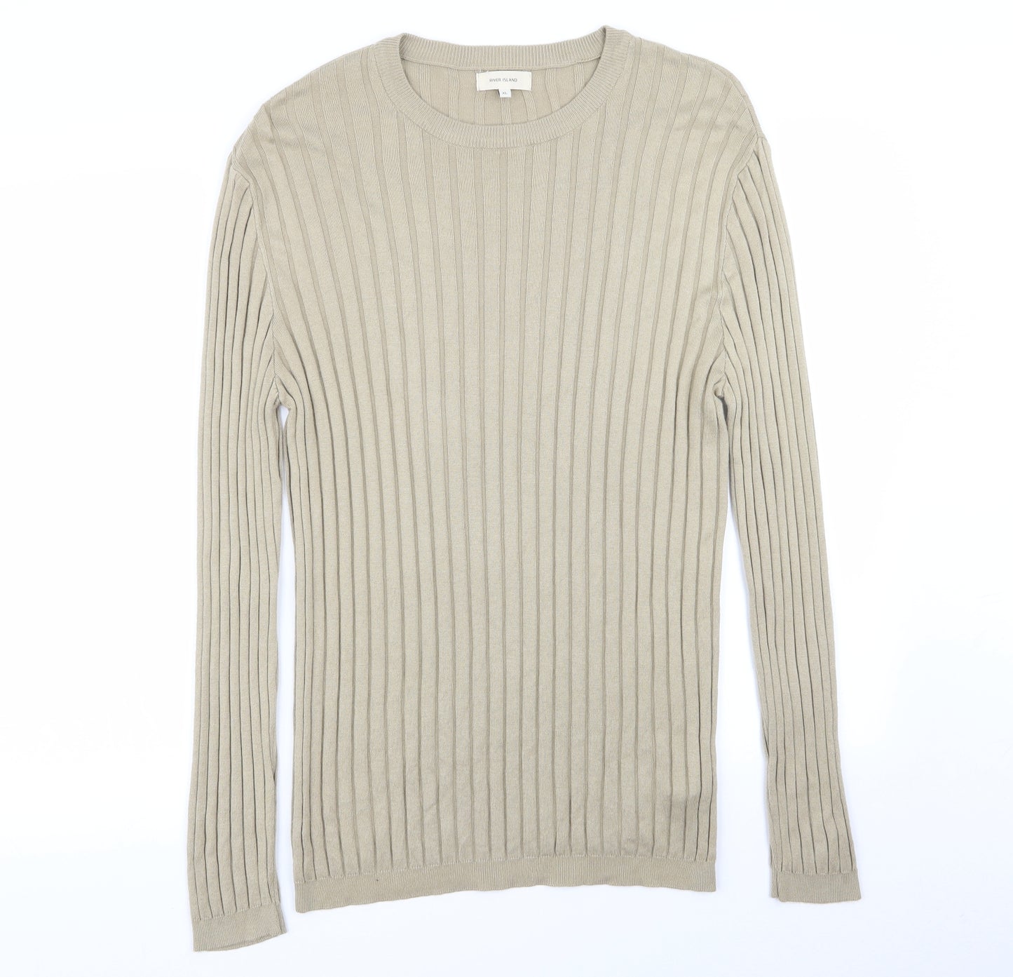 River Island Mens Beige    T-Shirt Size XL