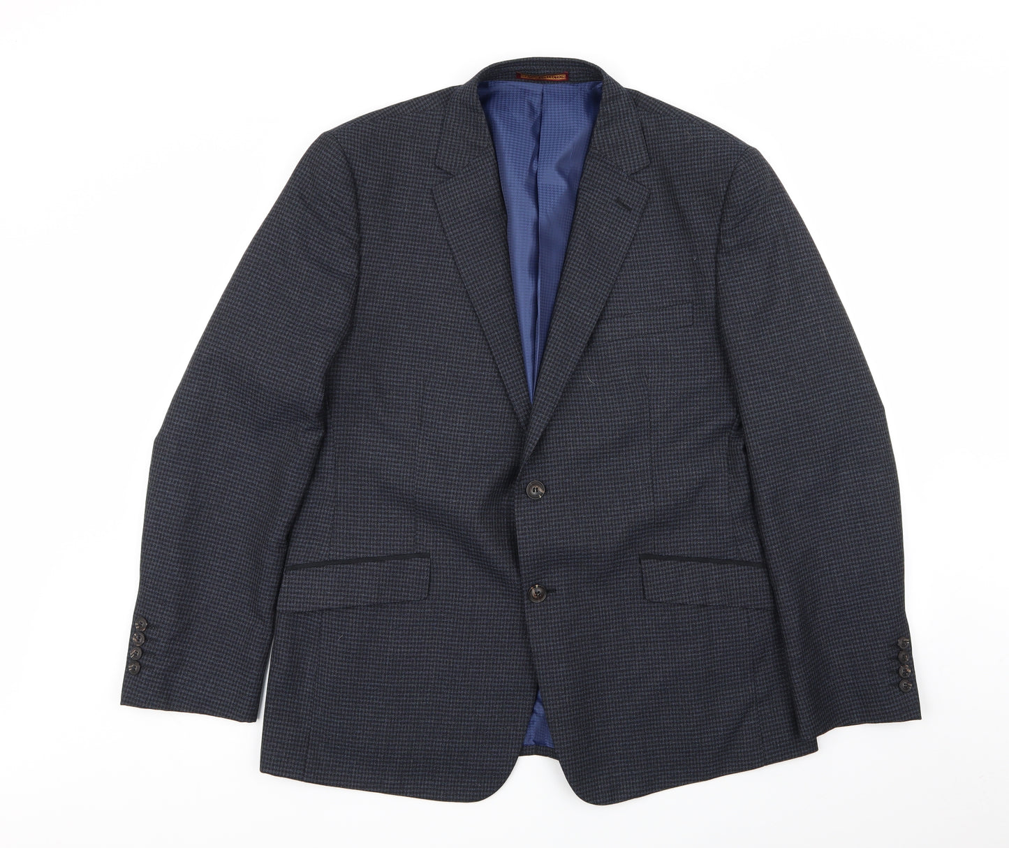 heritage collection Mens Blue Check  Jacket Blazer Size 44