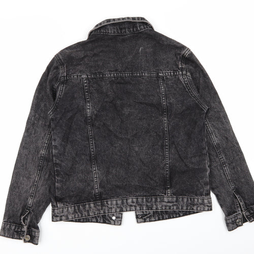 River Island Girls Black   Jacket  Size 9-10 Years  - denim jacket