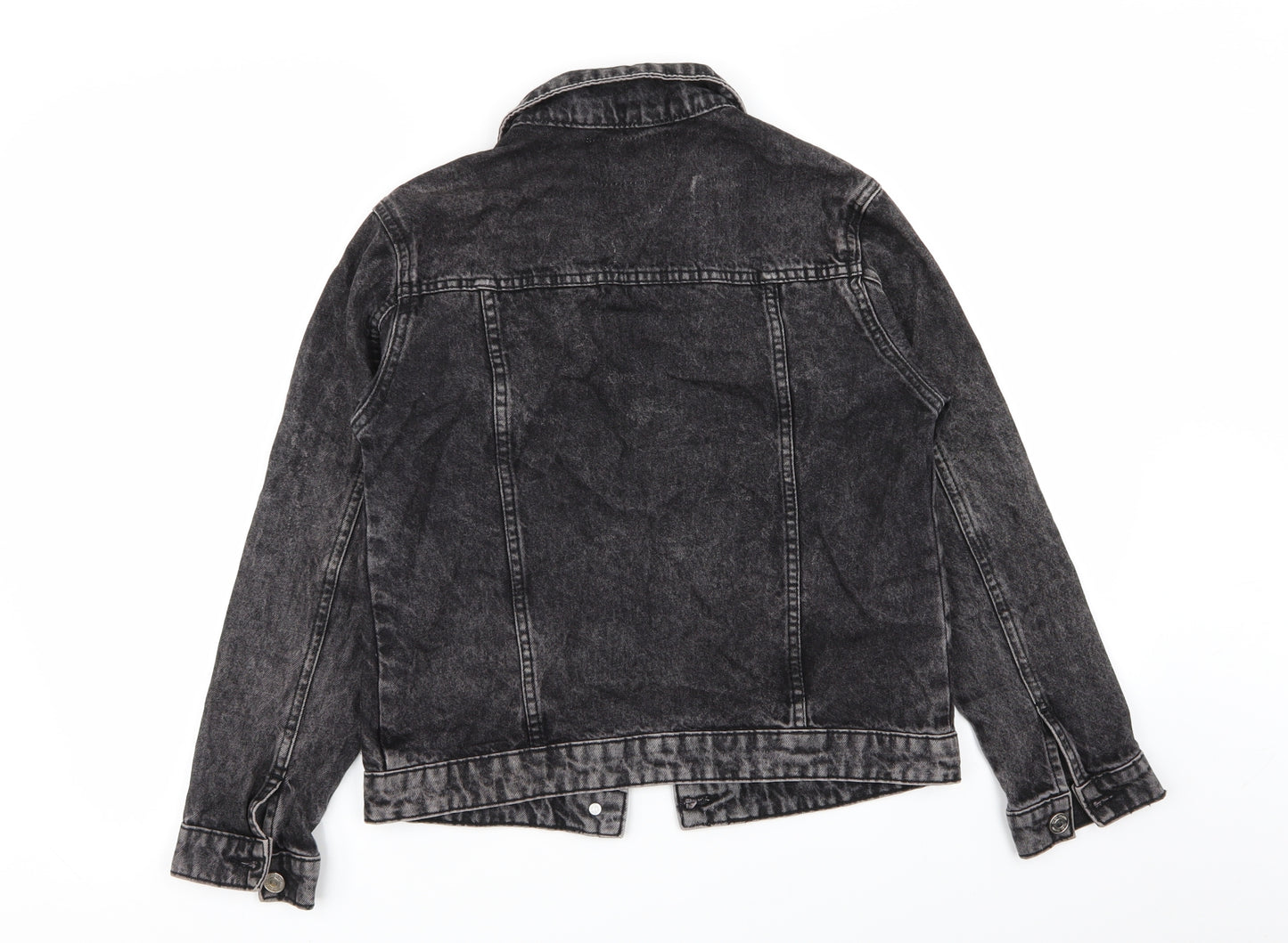 River Island Girls Black   Jacket  Size 9-10 Years  - denim jacket