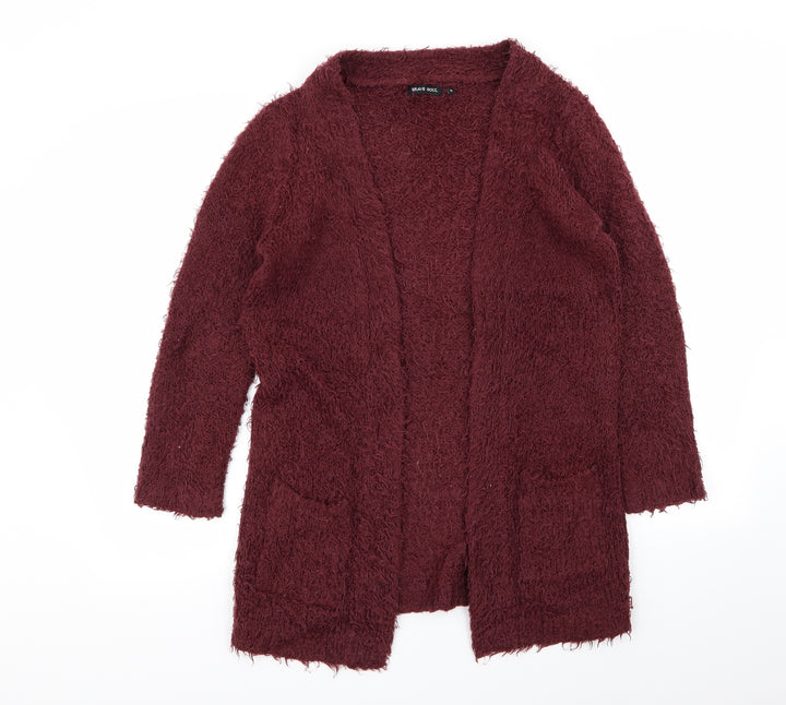 Brave Soul Womens Red   Cardigan Jumper Size 8