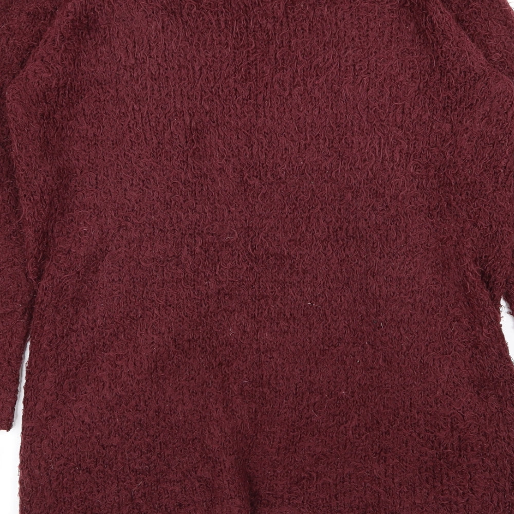 Brave Soul Womens Red   Cardigan Jumper Size 8