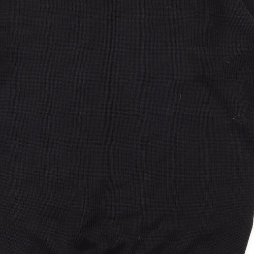 M&S Womens Black Geometric  Pullover Jumper Size 8