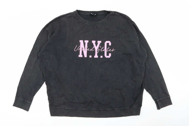 New Look Womens Grey   Pullover Jumper Size M