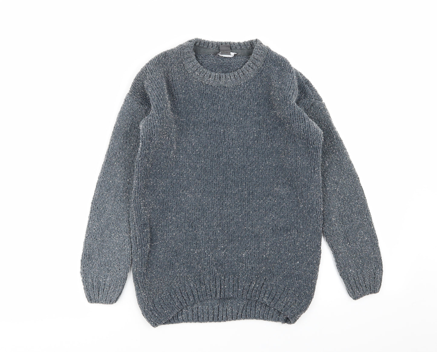 Primark Girls Grey   Pullover Jumper Size 10-11 Years