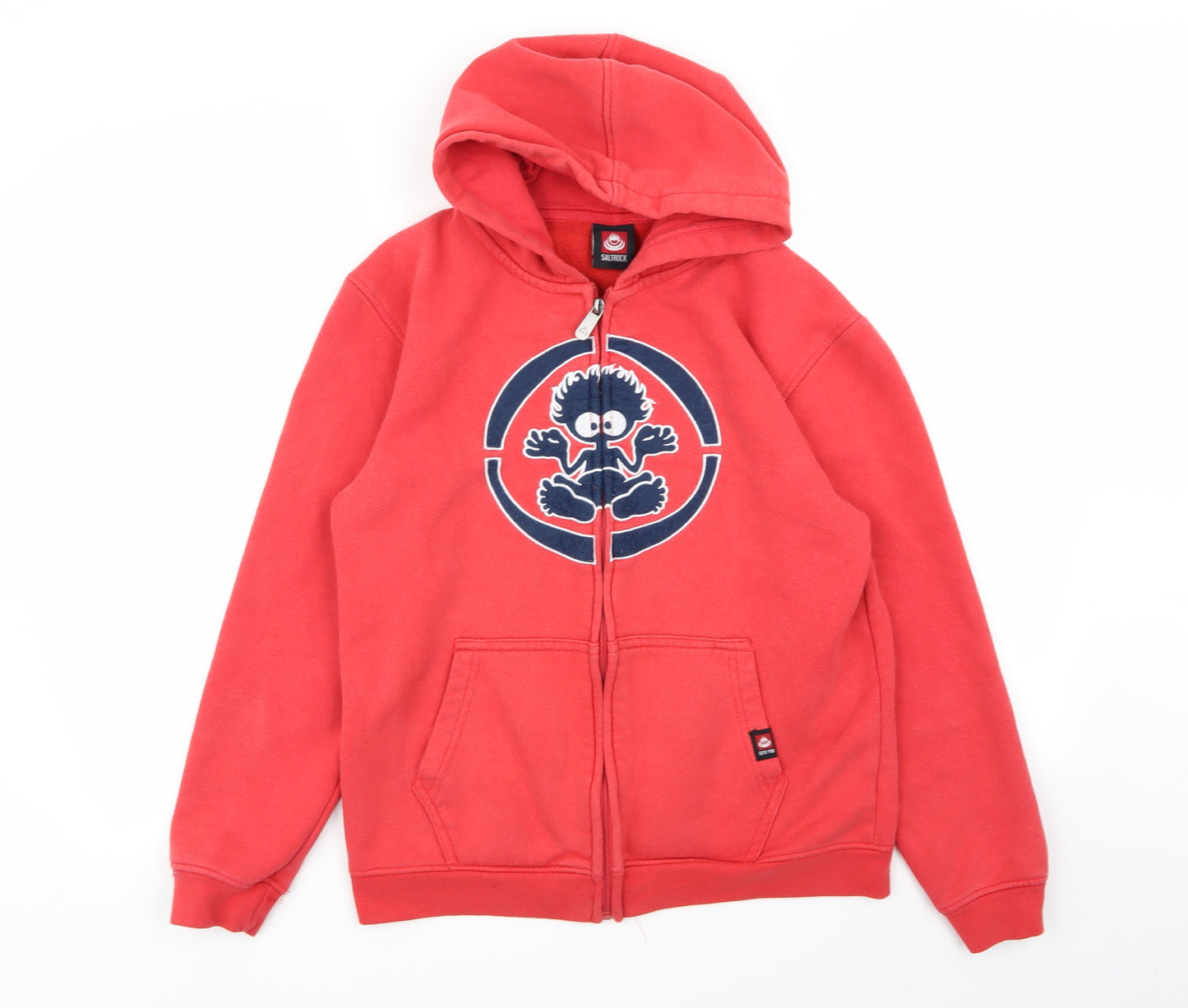 salt rock Boys Red   Full Zip Jumper Size 13 Years
