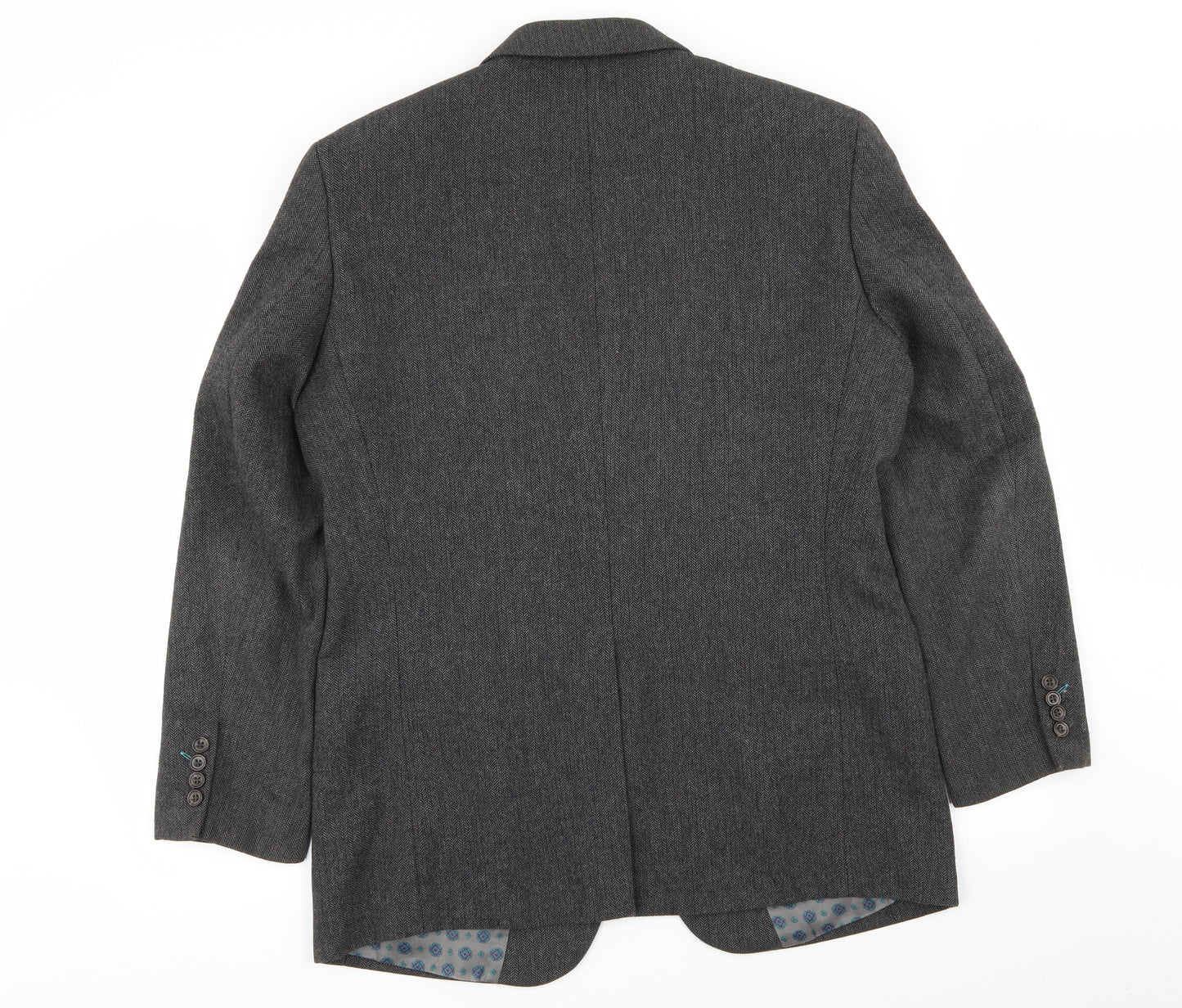 Dunnes Stores Mens Grey Geometric  Jacket Blazer Size 42