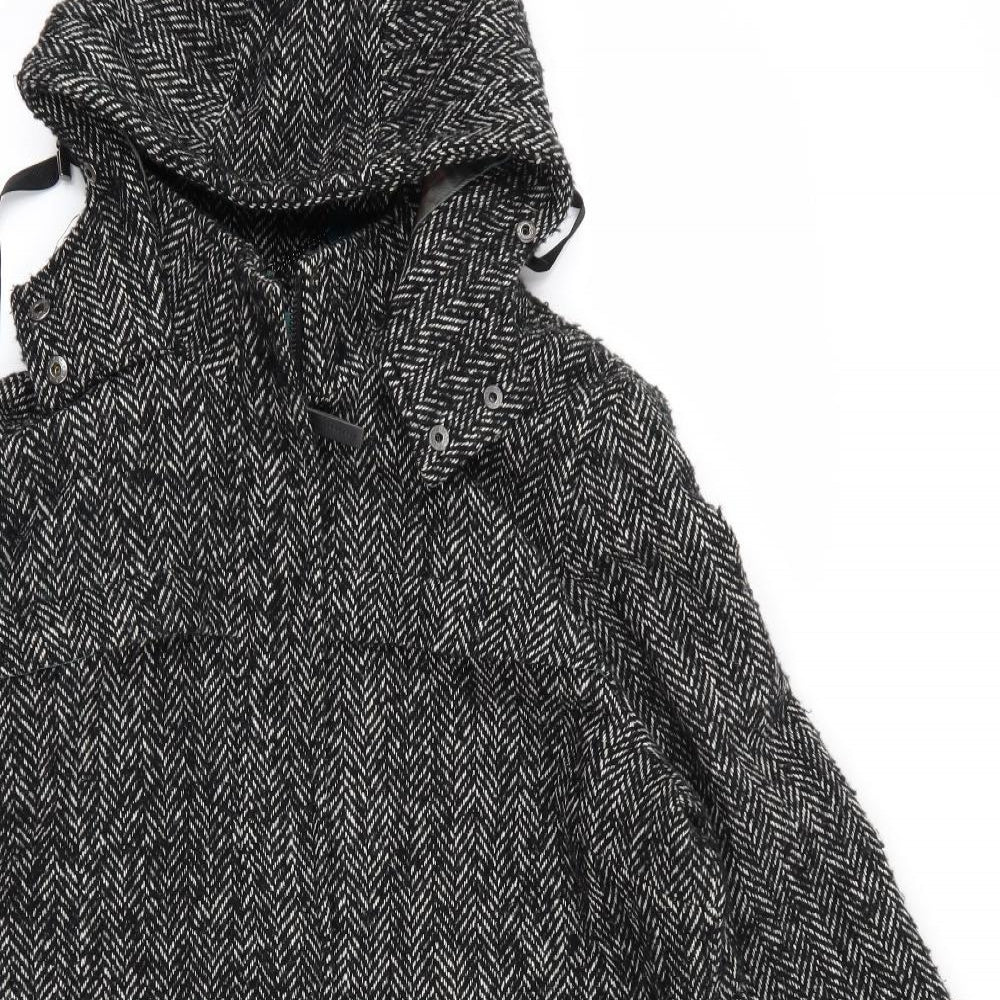 Betty Jackson Womens Multicoloured Geometric  Overcoat Coat Size 18