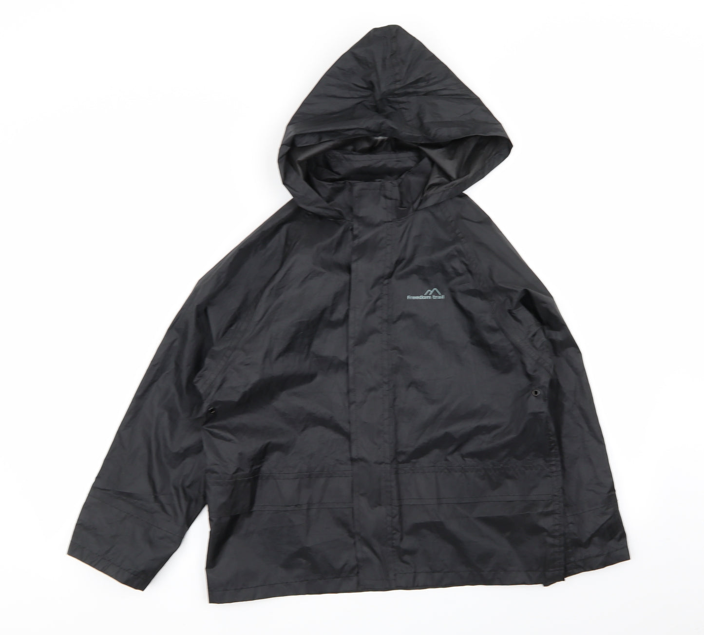 Freedom trail Boys Black   Rain Coat Coat Size 9-10 Years