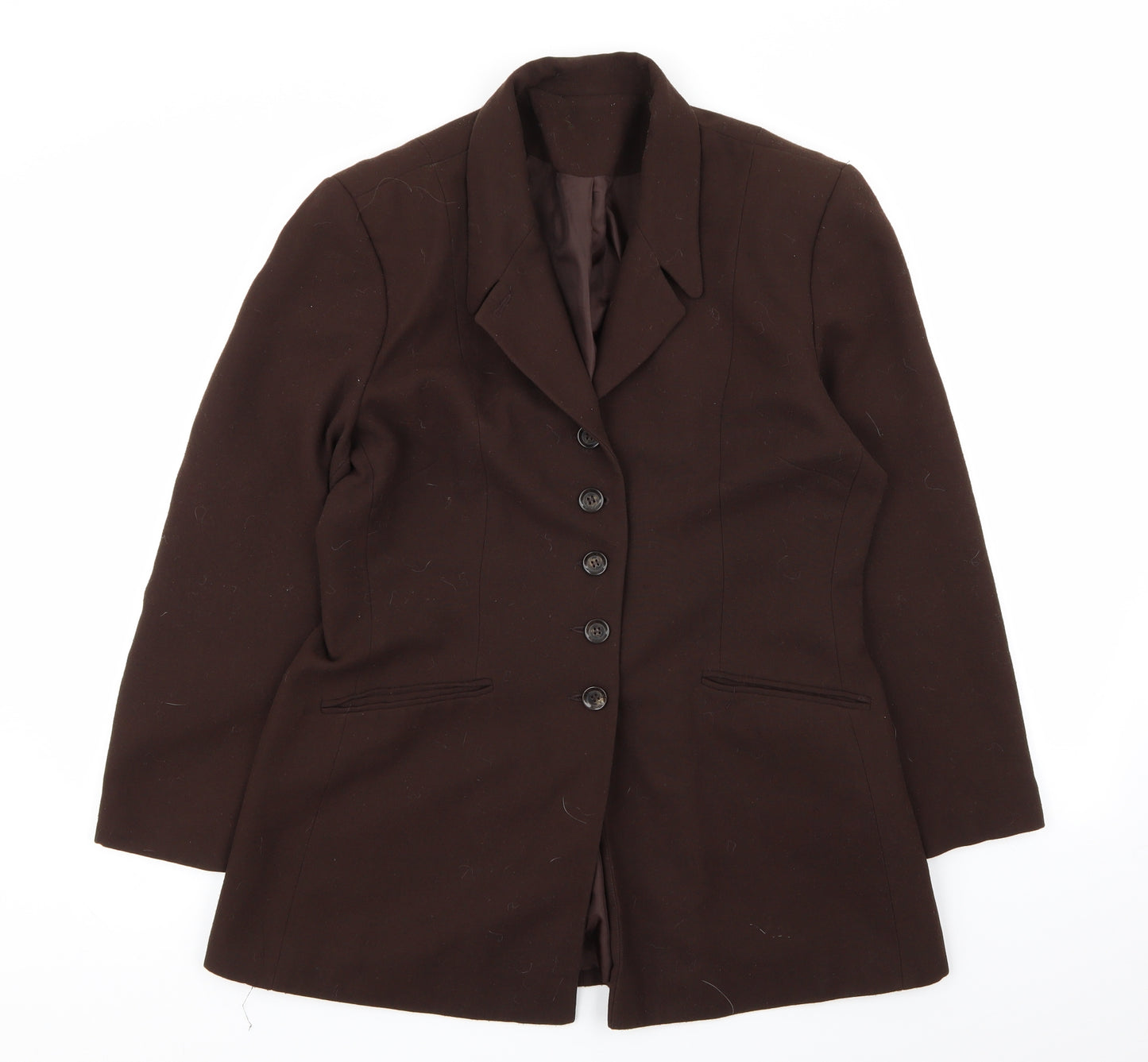 Preworn Womens Brown   Jacket Blazer Size 14