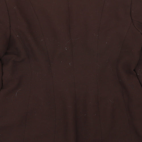 Preworn Womens Brown   Jacket Blazer Size 14