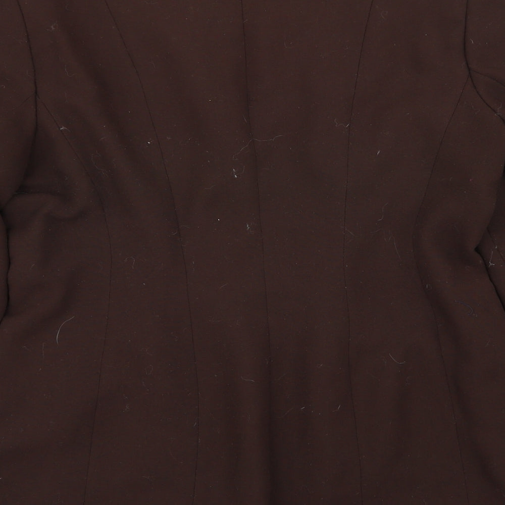 Preworn Womens Brown   Jacket Blazer Size 14