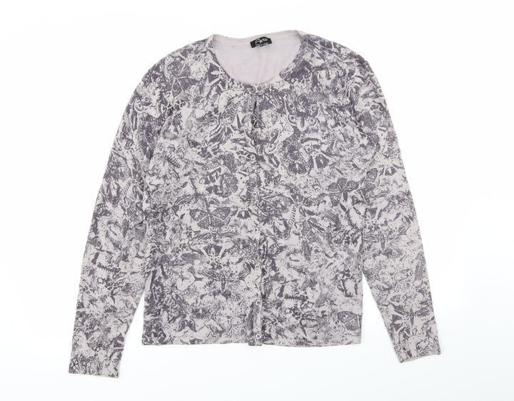 ESMARA Womens Multicoloured Floral  Cardigan Jumper Size 14