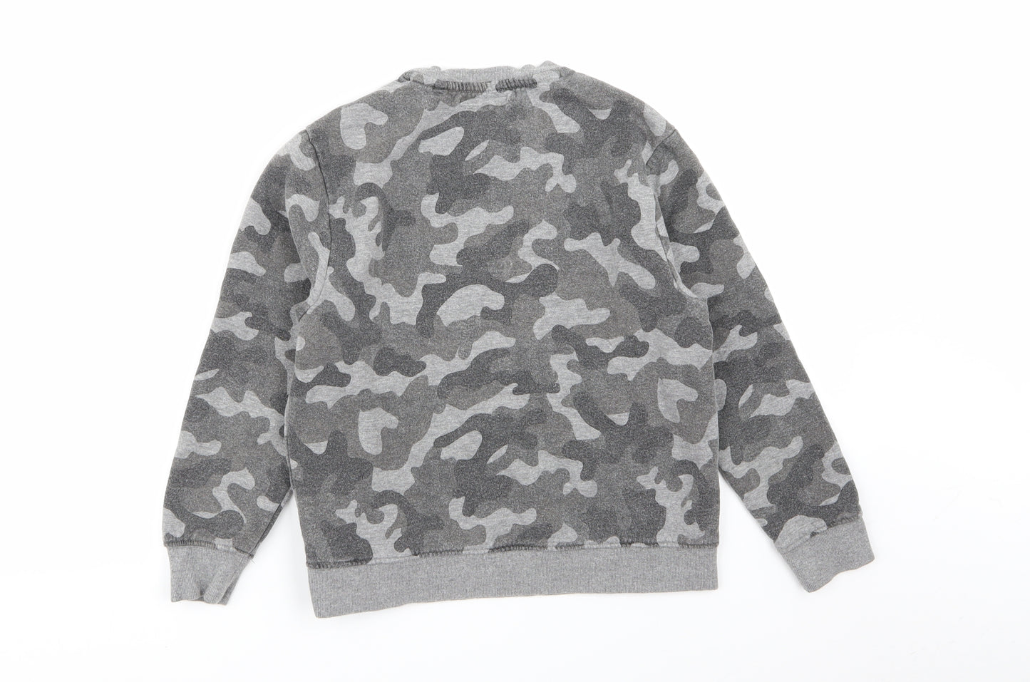 NEXT Boys Grey Camouflage  Pullover Jumper Size 10 Years