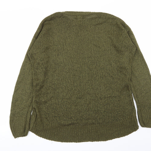 New Look Womens Green   Pullover Jumper Size S