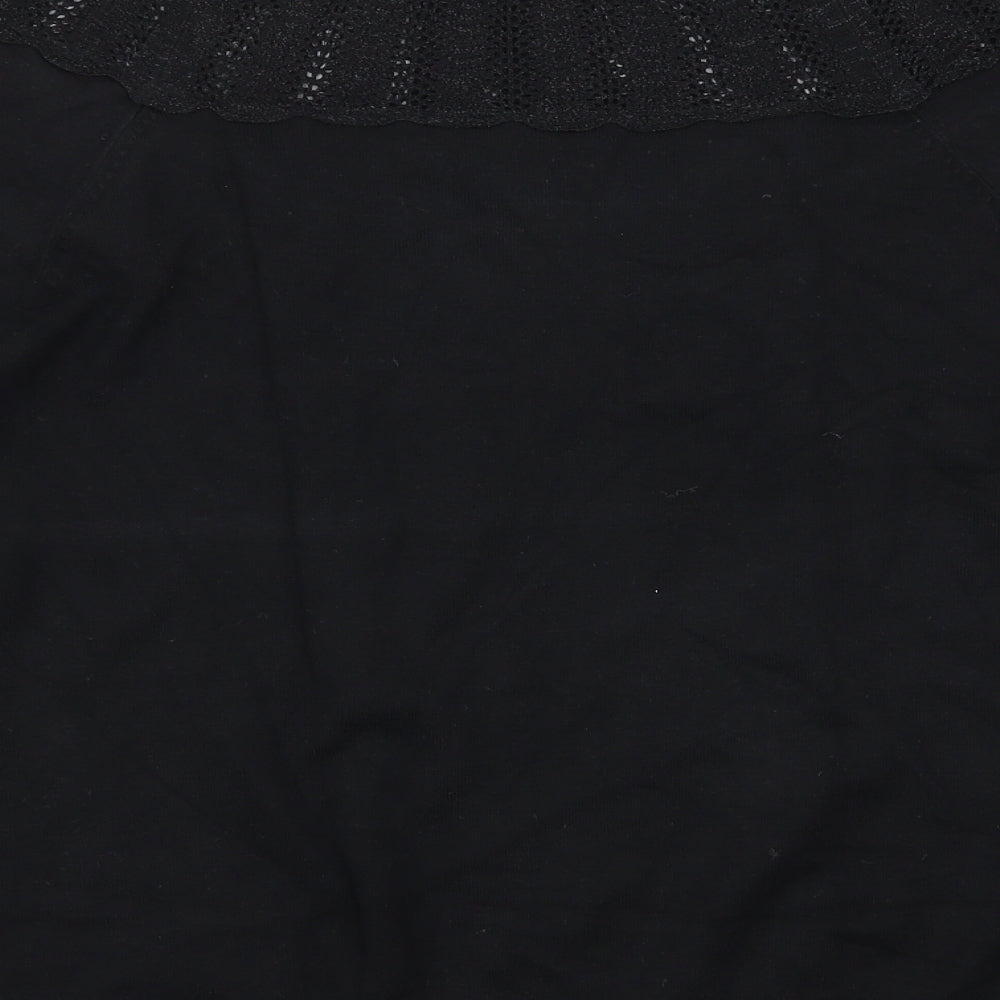 M&s Womens Black   Pullover Jumper Size 16