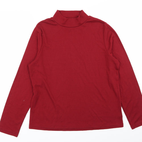 tradition Womens Red   Basic T-Shirt Size 12