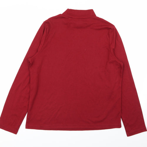 tradition Womens Red   Basic T-Shirt Size 12