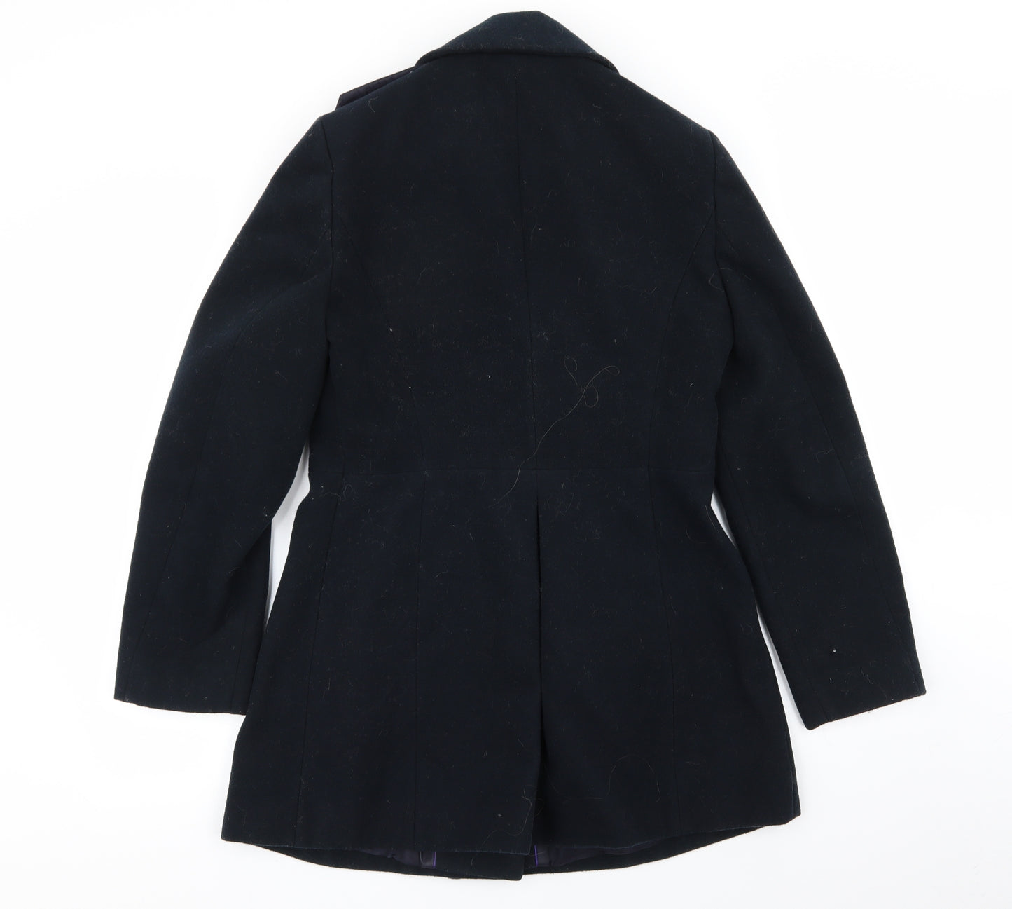 M&S Womens Blue   Overcoat Coat Size 10