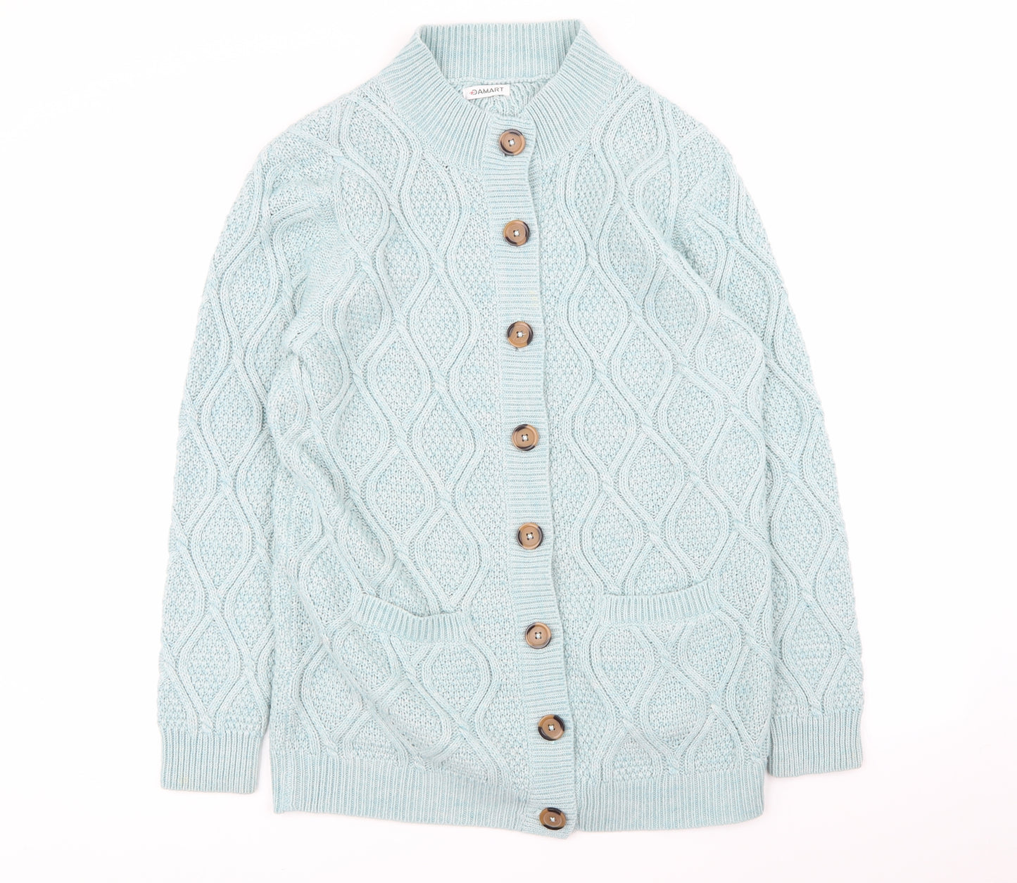 Damart Womens Green   Cardigan Jumper Size 14