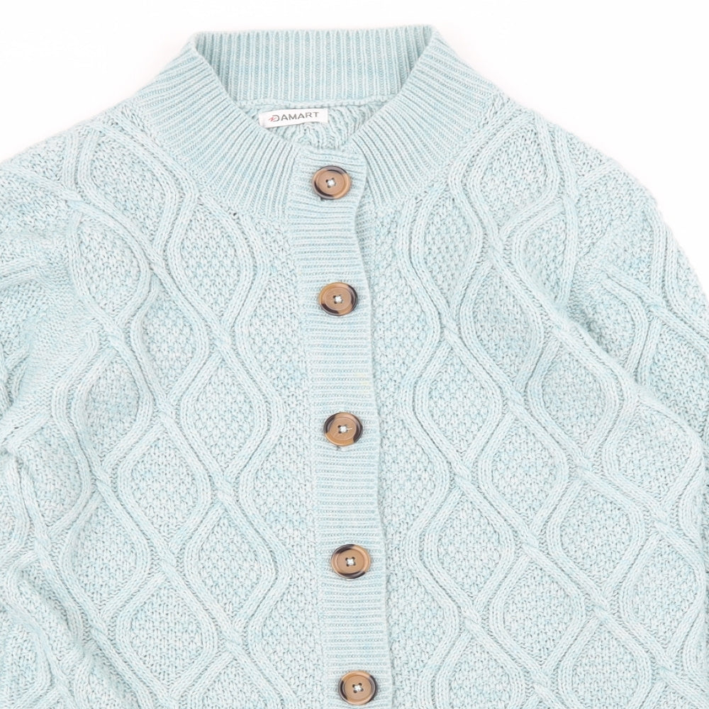 Damart Womens Green   Cardigan Jumper Size 14