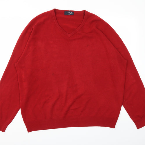 M&S Mens Red   Pullover Sweatshirt Size XL