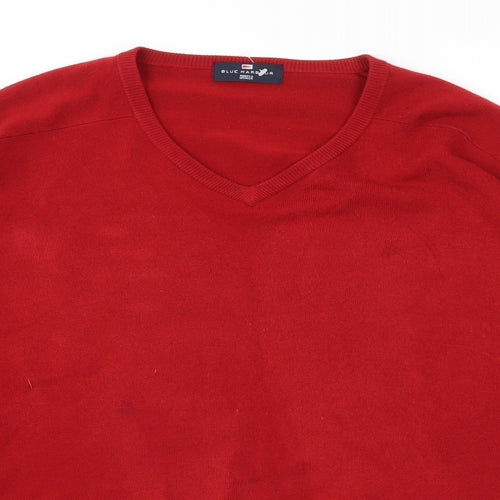 M&S Mens Red   Pullover Sweatshirt Size XL