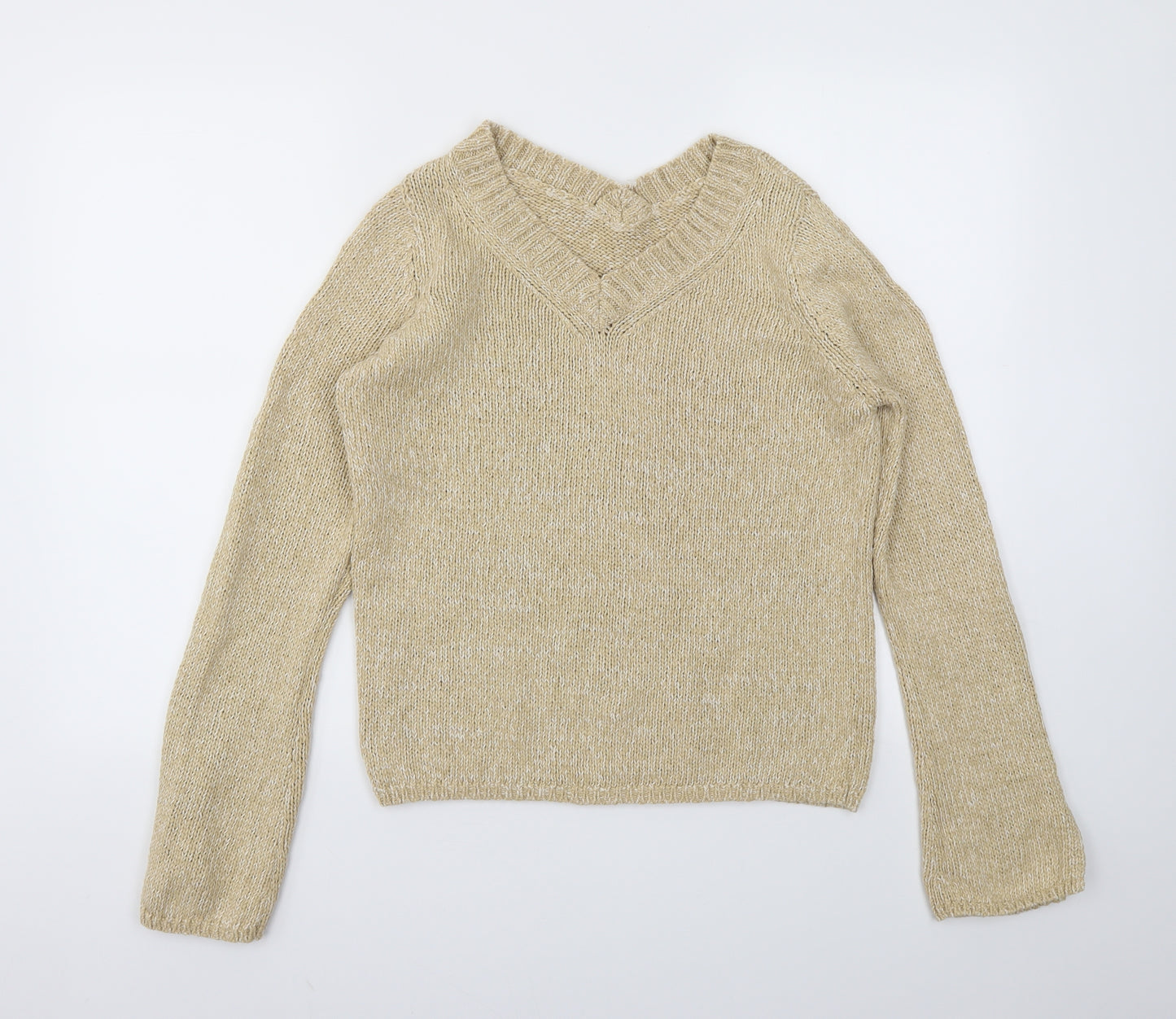 M&S Womens Beige   Pullover Jumper Size 16