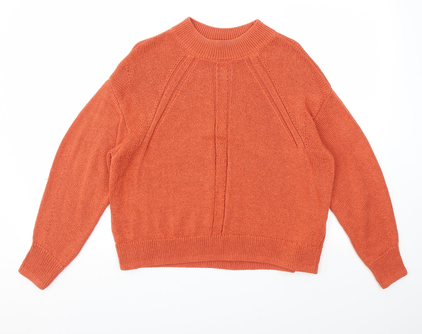 M&S Womens Orange   Pullover Jumper Size S