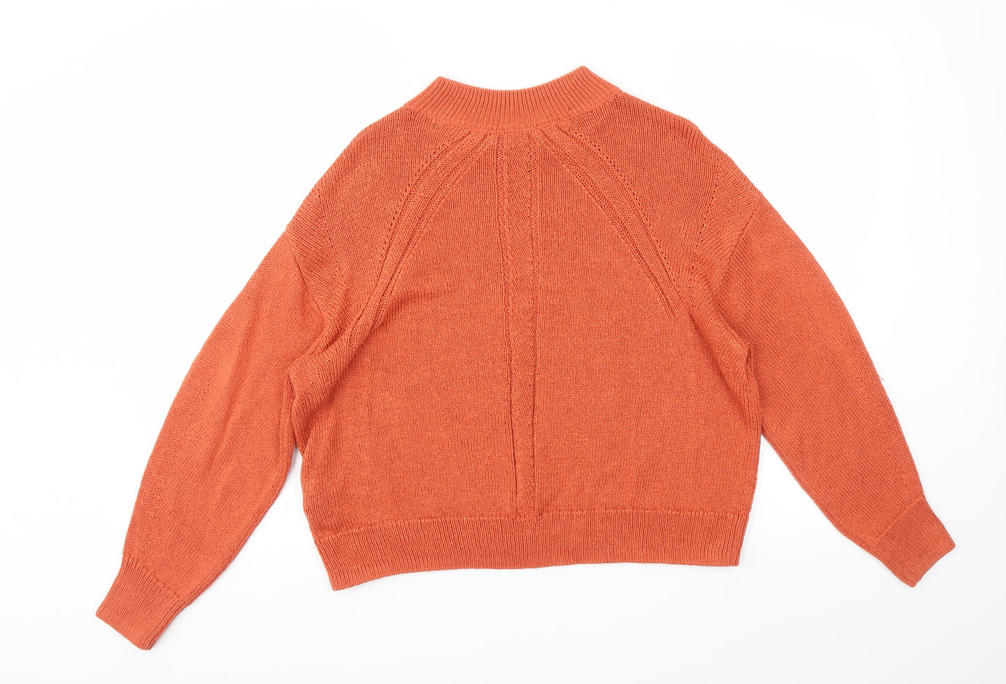 M&S Womens Orange   Pullover Jumper Size S