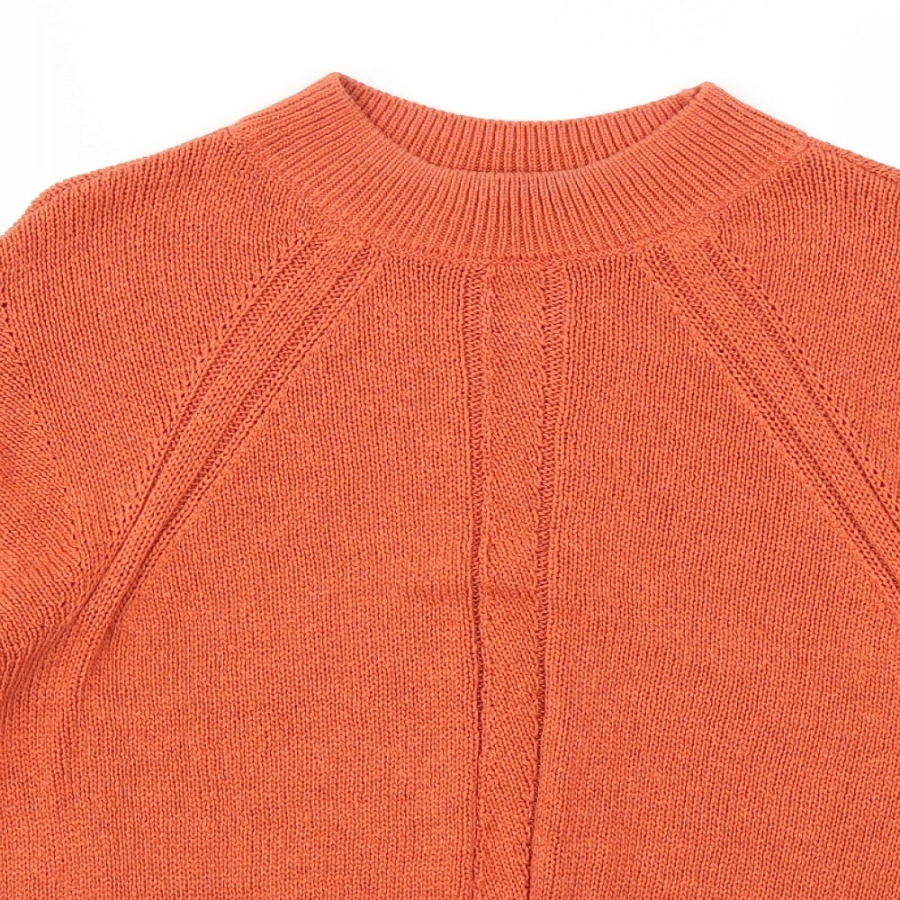M&S Womens Orange   Pullover Jumper Size S