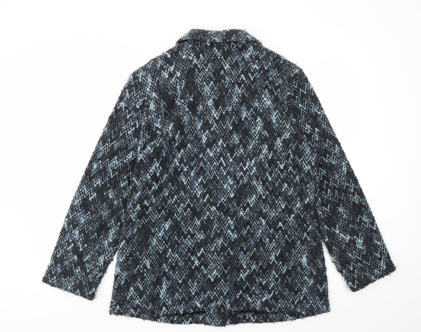 Classics Womens Blue   Overcoat Jacket Size 14