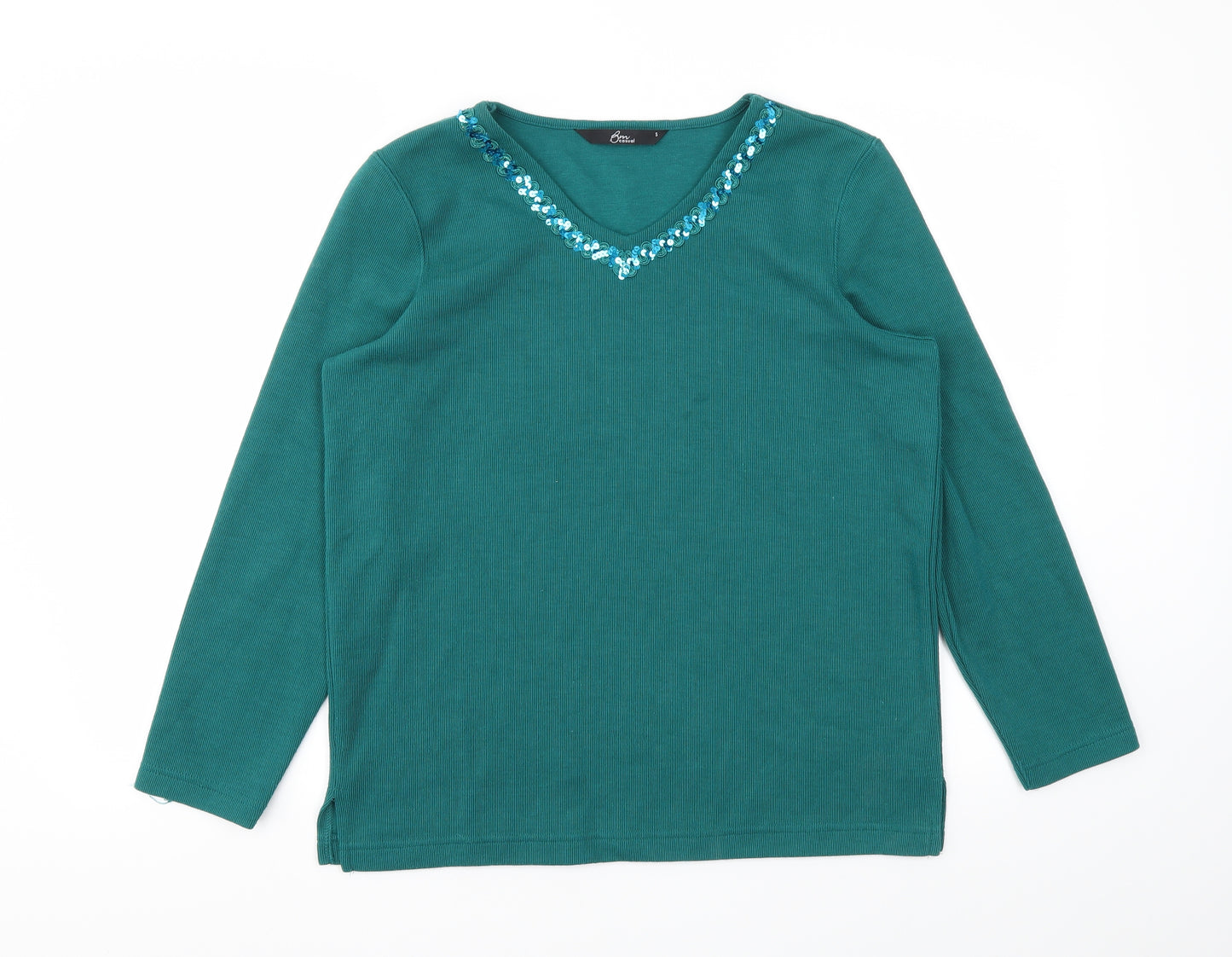 BM Womens Green   Pullover Jumper Size S