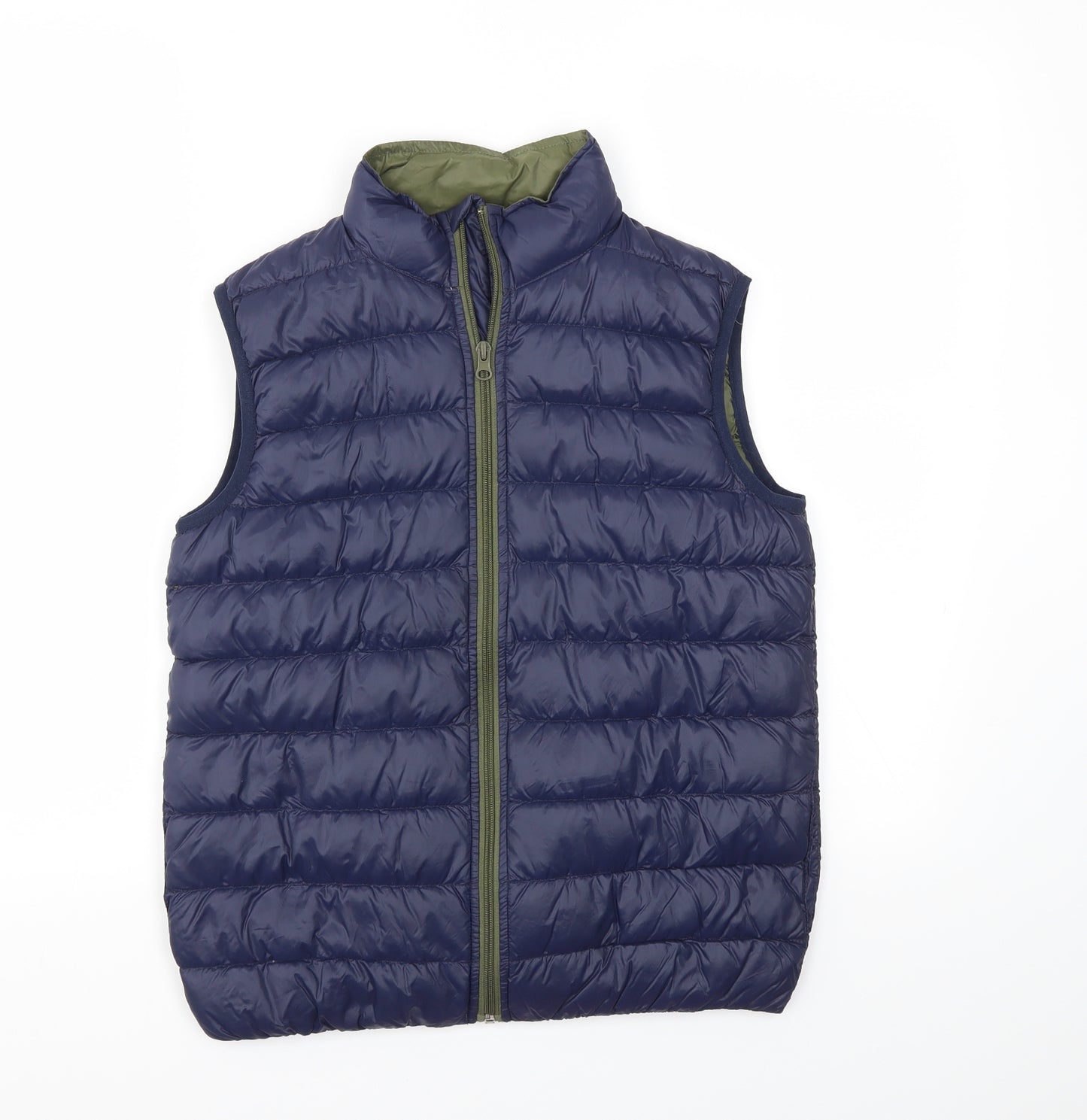 Preworn Boys Blue   Gilet Coat Size 10-11 Years