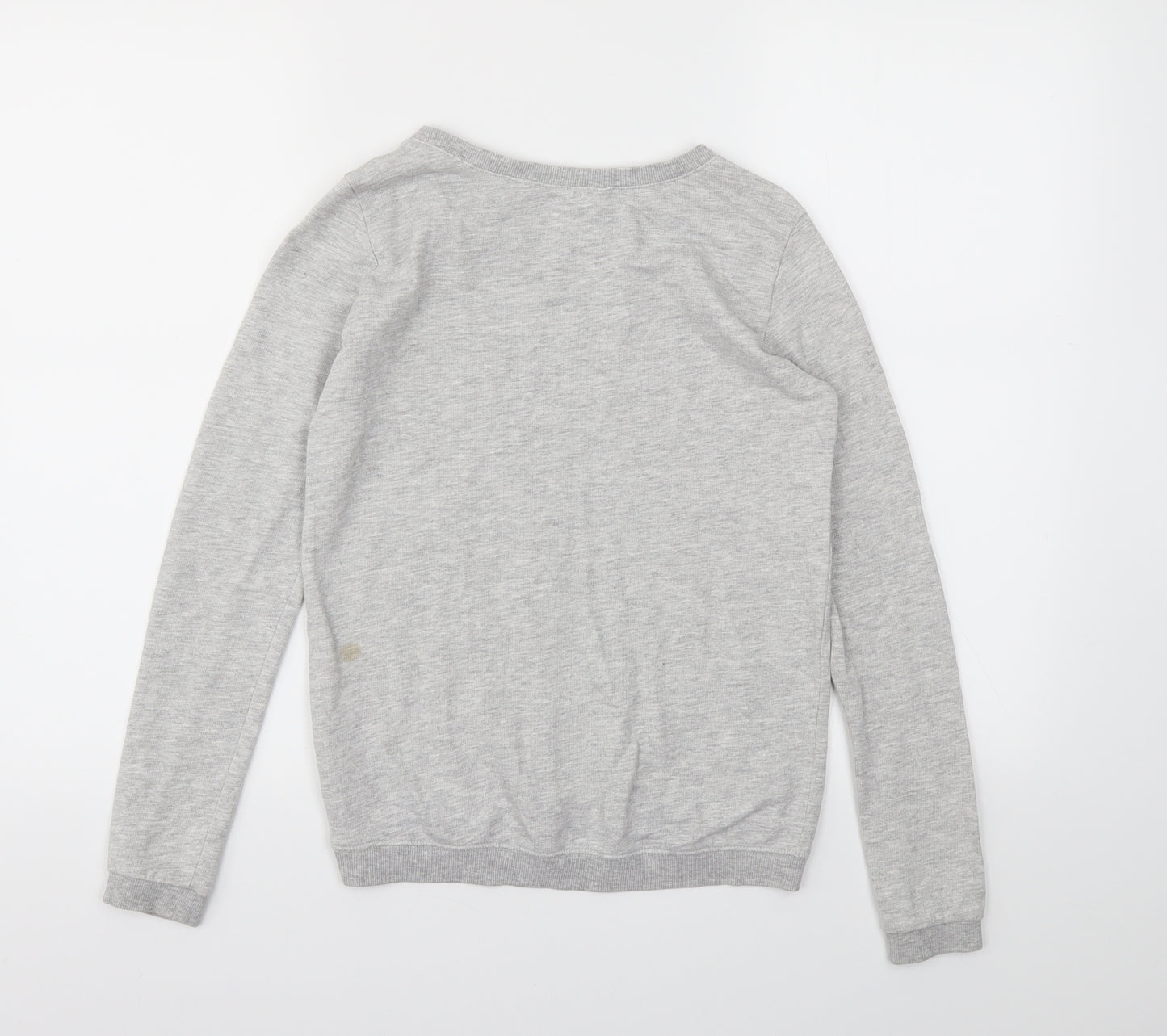 H&M Girls Grey Animal Print  Pullover Jumper Size 11-12 Years