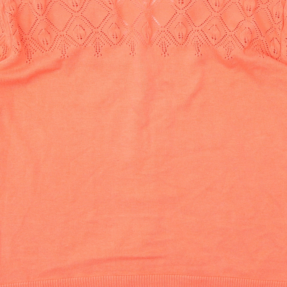 Roman Womens Orange   Cardigan Jumper Size 12