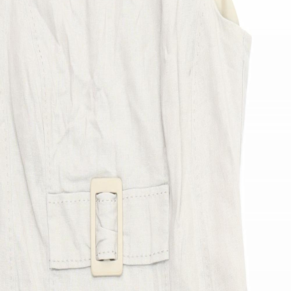 M&S Womens Beige   Fit & Flare  Size 12