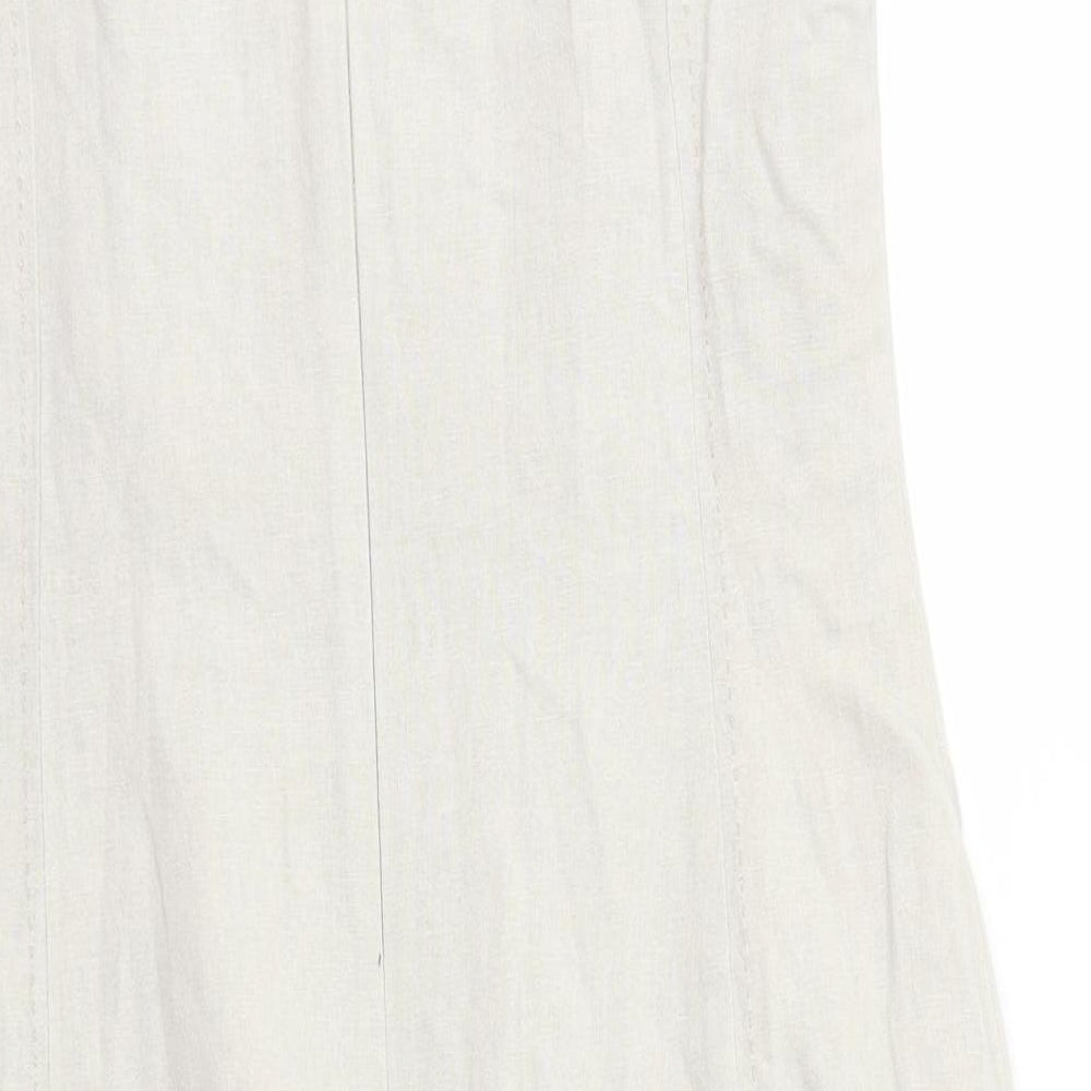 M&S Womens Beige   Fit & Flare  Size 12