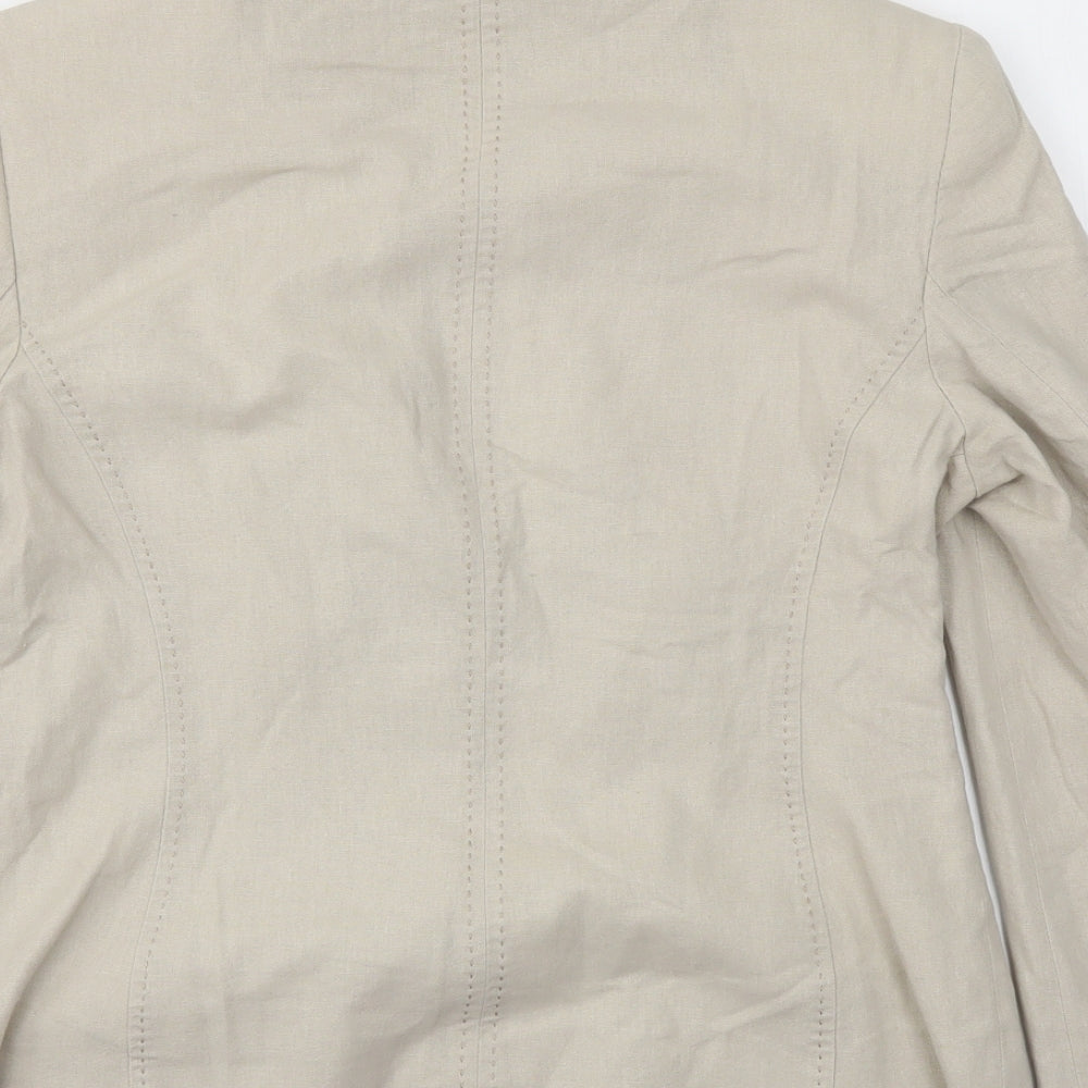 M&S Womens Beige   Jacket Blazer Size 12