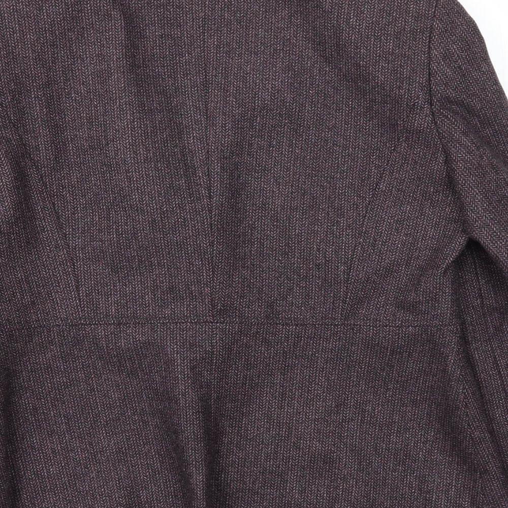 M&S Womens Purple   Jacket Blazer Size 14