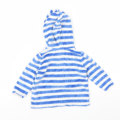 NEXT Girls Blue Striped  Basic Jacket Jacket Size 3-6 Months